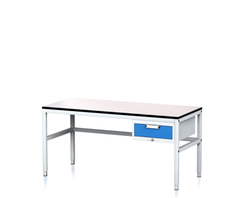 Pracovní stůl ALGERS - 745 – 985 x 1600 x 700 - kontejner -  Pracovní stůl ALGERS - 745 – 985 x 1600 x 700 - kontejner GPL 160 Z K01 modrý2